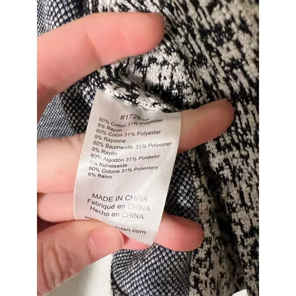 Anthropologie Dolan Black White Eva Jacket Sz M